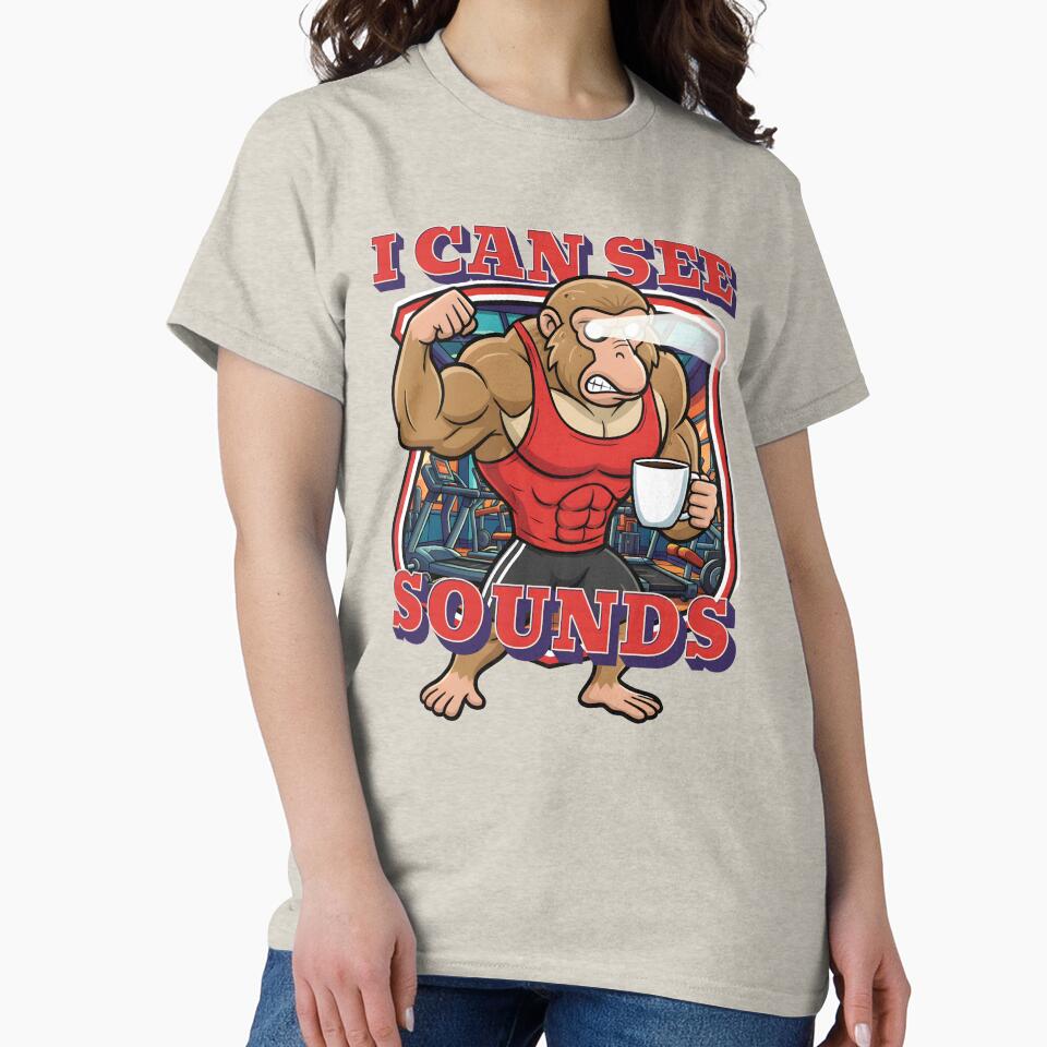 I Can See Sounds | Pre-Workout Gym Meme Design by Beak Bros by BeakBros