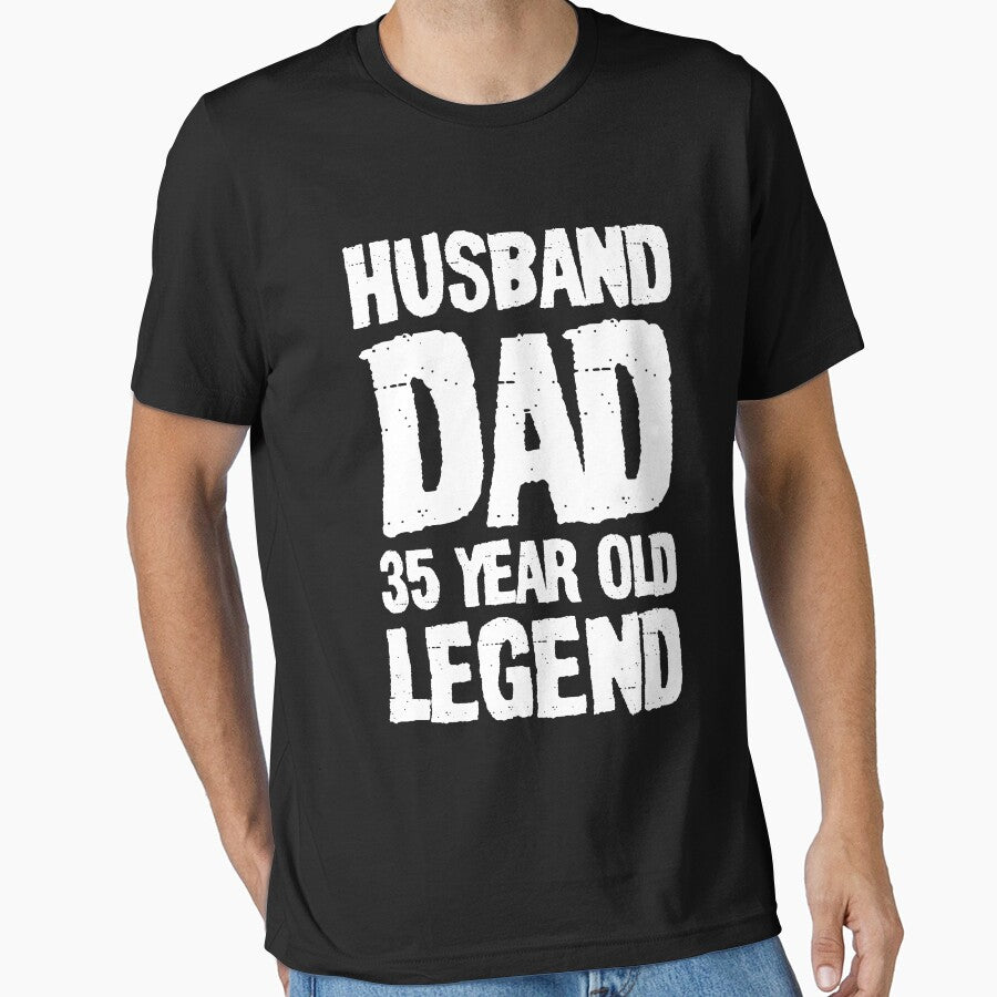 Husband Dad 35 Year Old Legend ,35th Birthday  Gift For Men by DESIGNNOUR