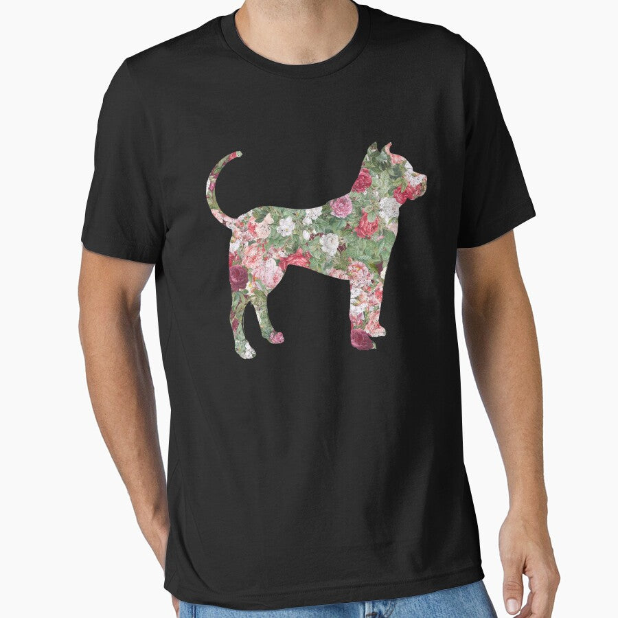 Floral Amstaff American Stafford Vintage by SHIRTOVERLORD