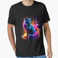 Noble cat with colorful smoke effect - Smoky Cat by Toms Tee