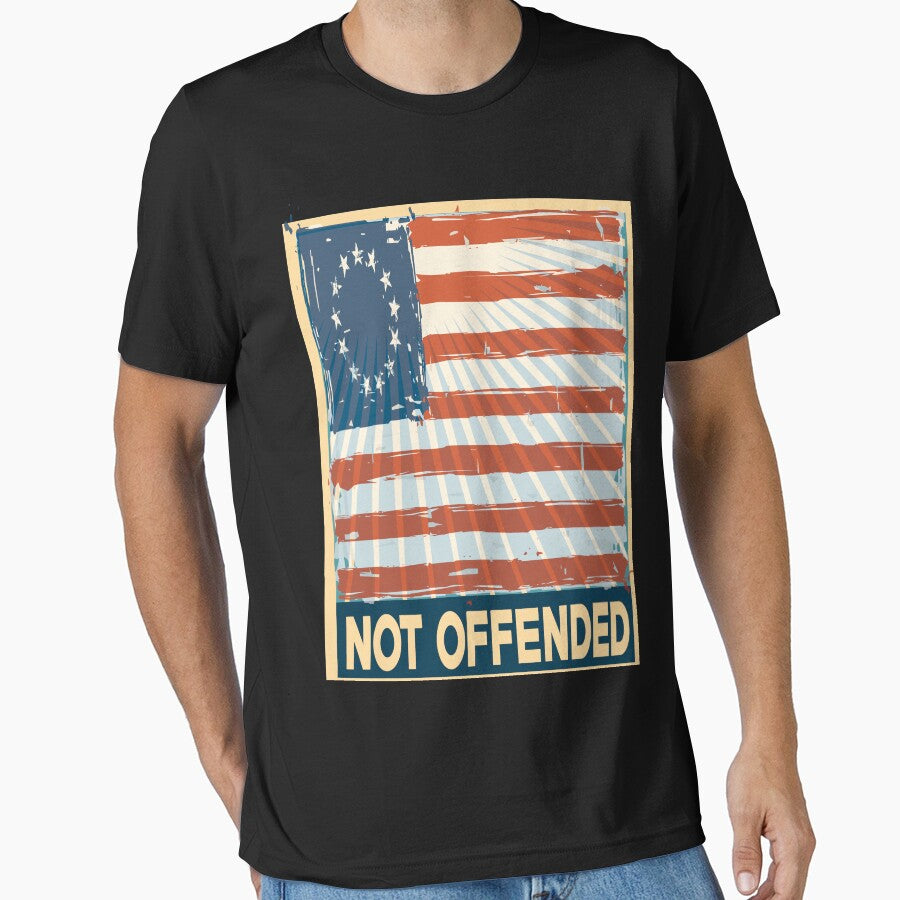 Not Offended Betsy Ross American Flag Patriotic Battle Flag 13 Colonies American Revolution by ProjectX23