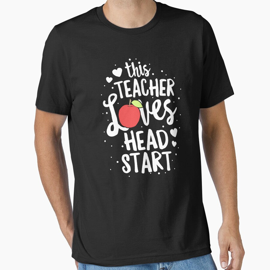 This Teacher Loves Head Start T-Shirt Early Education Gift by 14thFloor