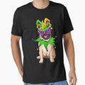Pug Dog Mardi Gras Mask Hat Bead Funny Costume by BrandyBare