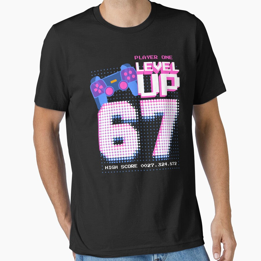 Player One Level Up 67 by patternprint1