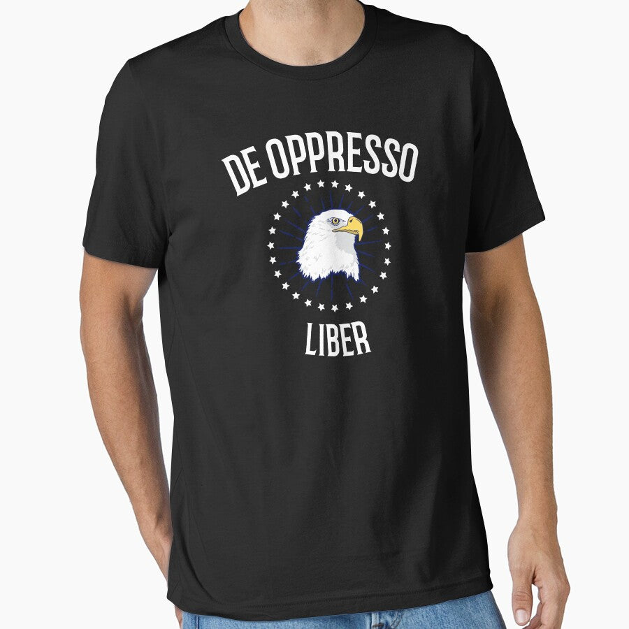 American Patriot De Oppresso Liber Bald Eagle print by jakehughes2015