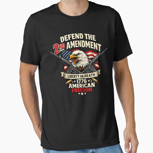 2nd Amendment Patriotic Eagle Freedom Vintage USA Graphic by SidTastic
