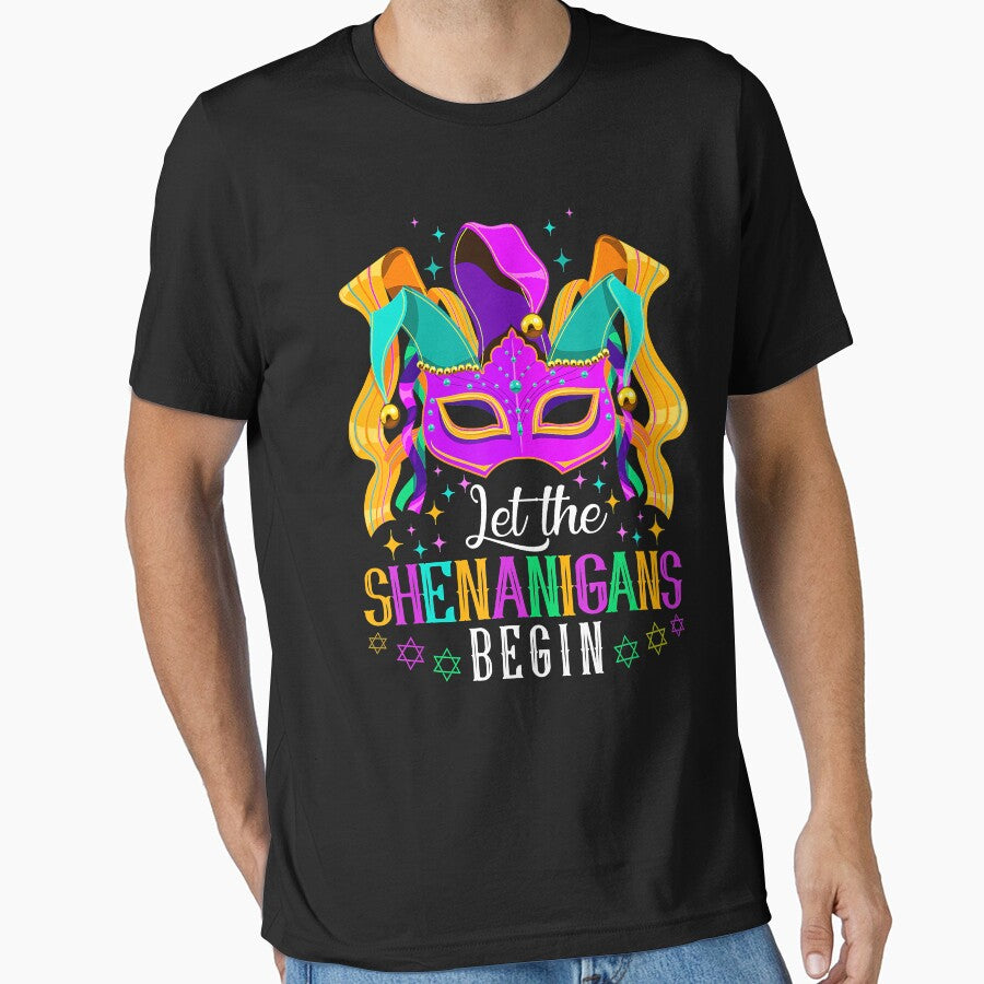 Mardi Gras Mask Women Men Costume Let The Shenanigans Begin by BrandyBare