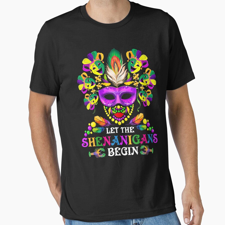 Beads Bling Mask Let The Shenanigans Begin Mardi Gras by BrandyBare