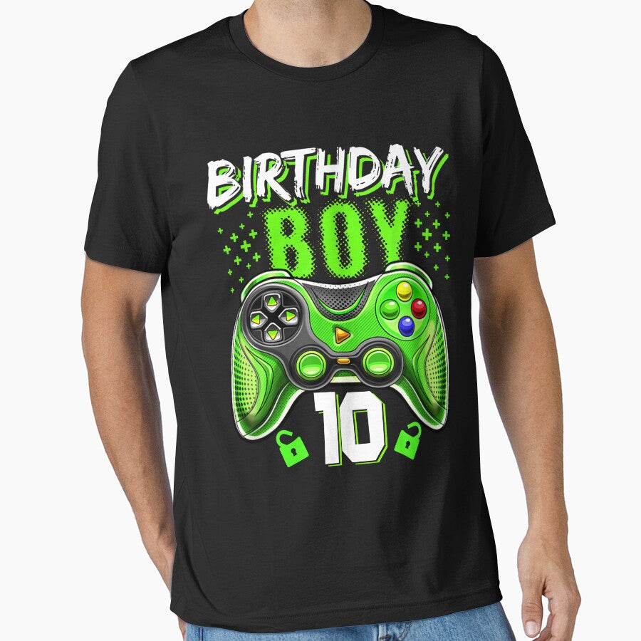 Birthday Boy 10 Video Game Controller Gamer 10th Birthday by moonligh1996