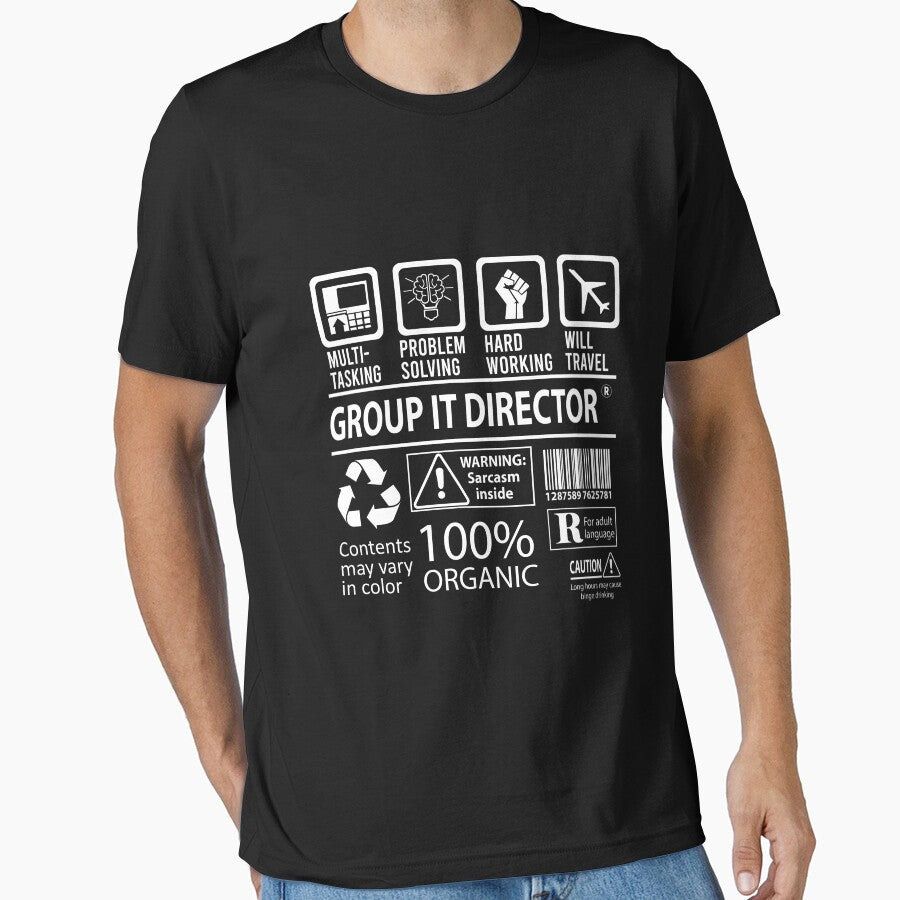 Group It Director T Shirt - MultiTasking Certified Job Gift Item Tee by sabinacsnm