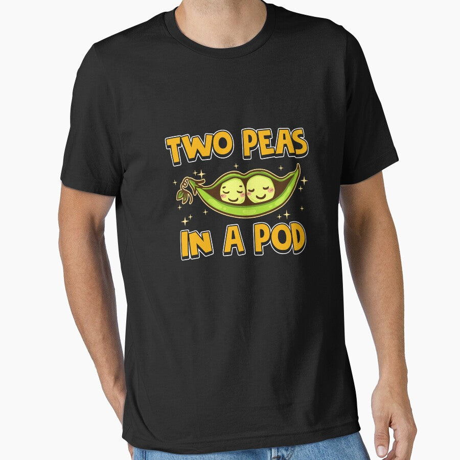 Cute & Funny Two Peas In a Pod Adorable Food Pun by perfectpresents