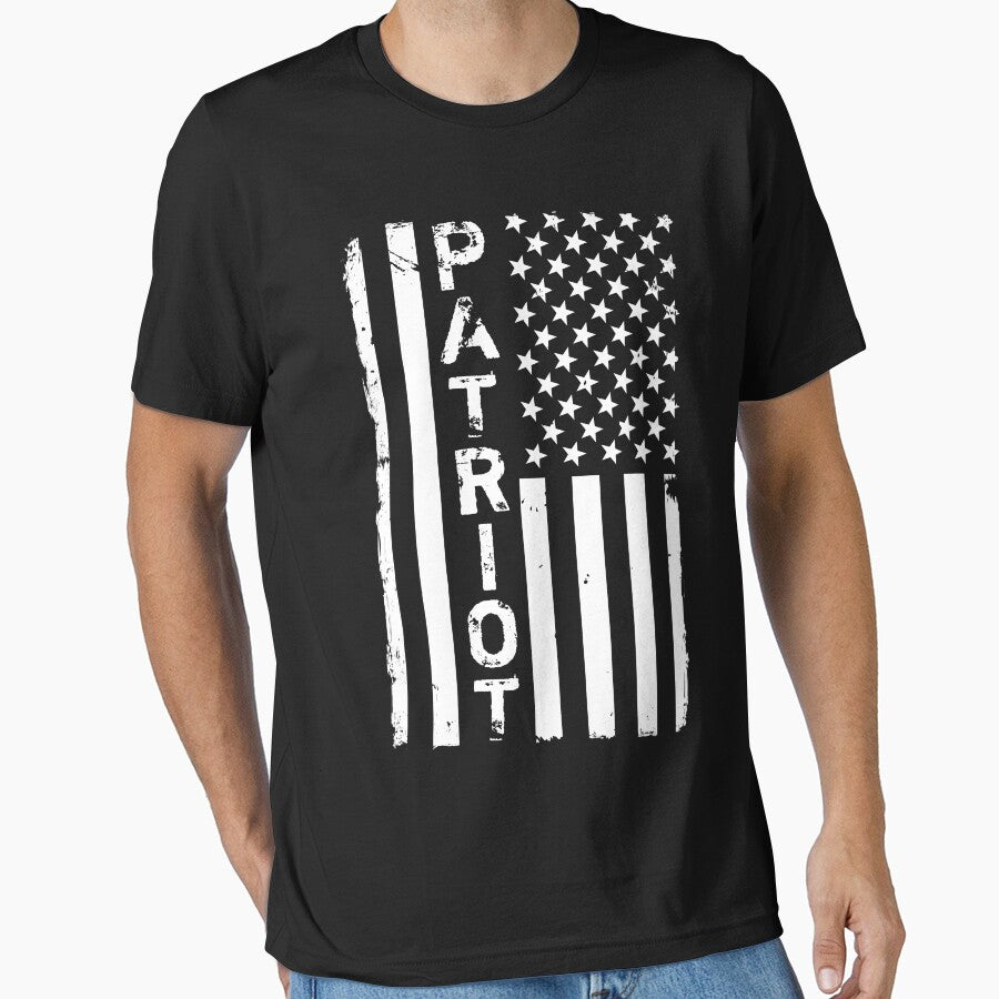 Distressed B&W American Flag by LeGND
