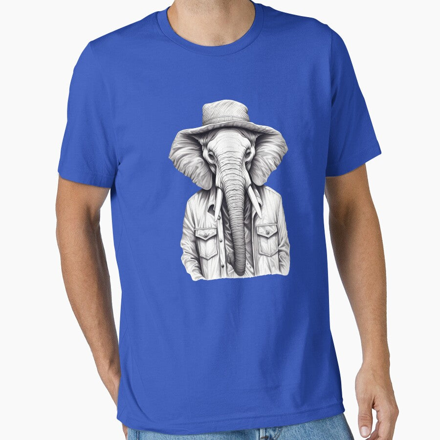 Elephant B/W by Toms Tee