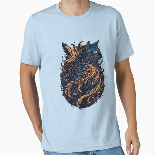 Abstract Cat Tattoo Design by NordicBadger