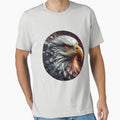 Eagle with geometric elements by Toms Tee