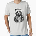 Badger with leather jacket by Toms Tee