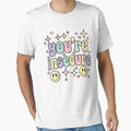 You're Insecure Y2K Aesthetic | Pastel Stars Smiley Soft Grunge Tee by GeniePixel