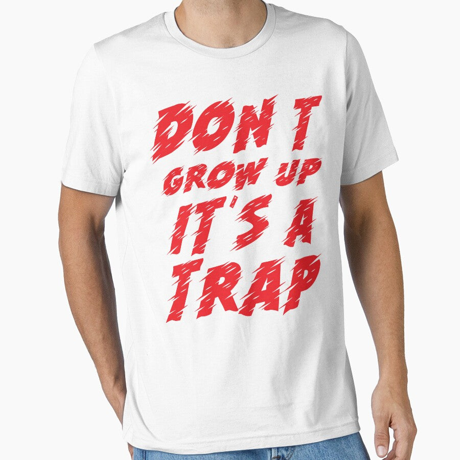 Don't Grow Up - Text T-shirt by Clothesify