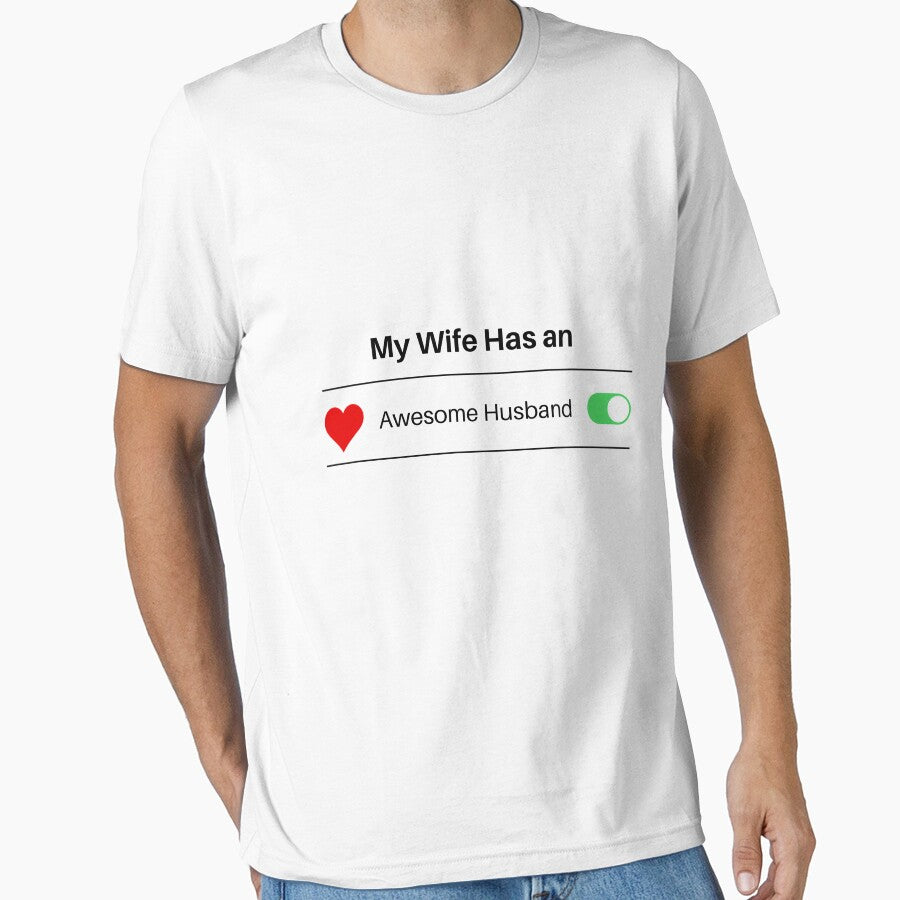 My Wife Has An Awesome Husband: Funny Awesome Gift idea by AMED-STORE