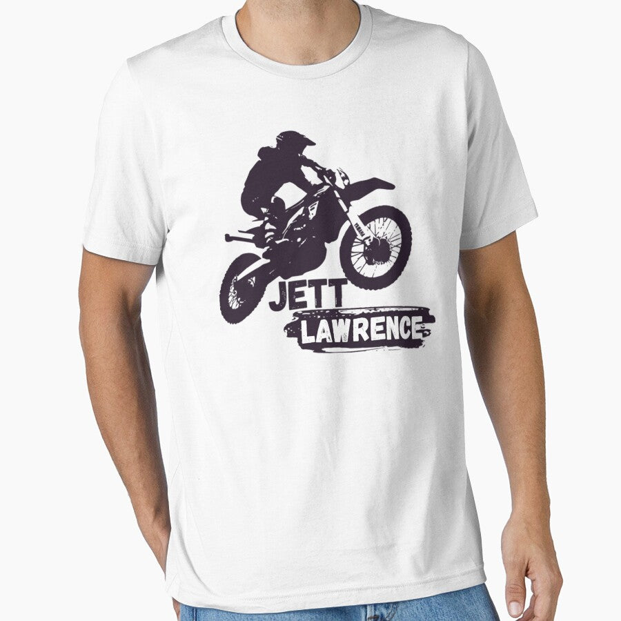 Jett Lawrence Dirt Bike Silhouette Tee by FroggyBaBoy