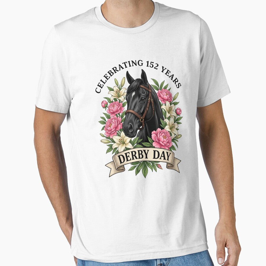 Celebrating 152 Years Derby Day Horse Racing Fan by SofenArt
