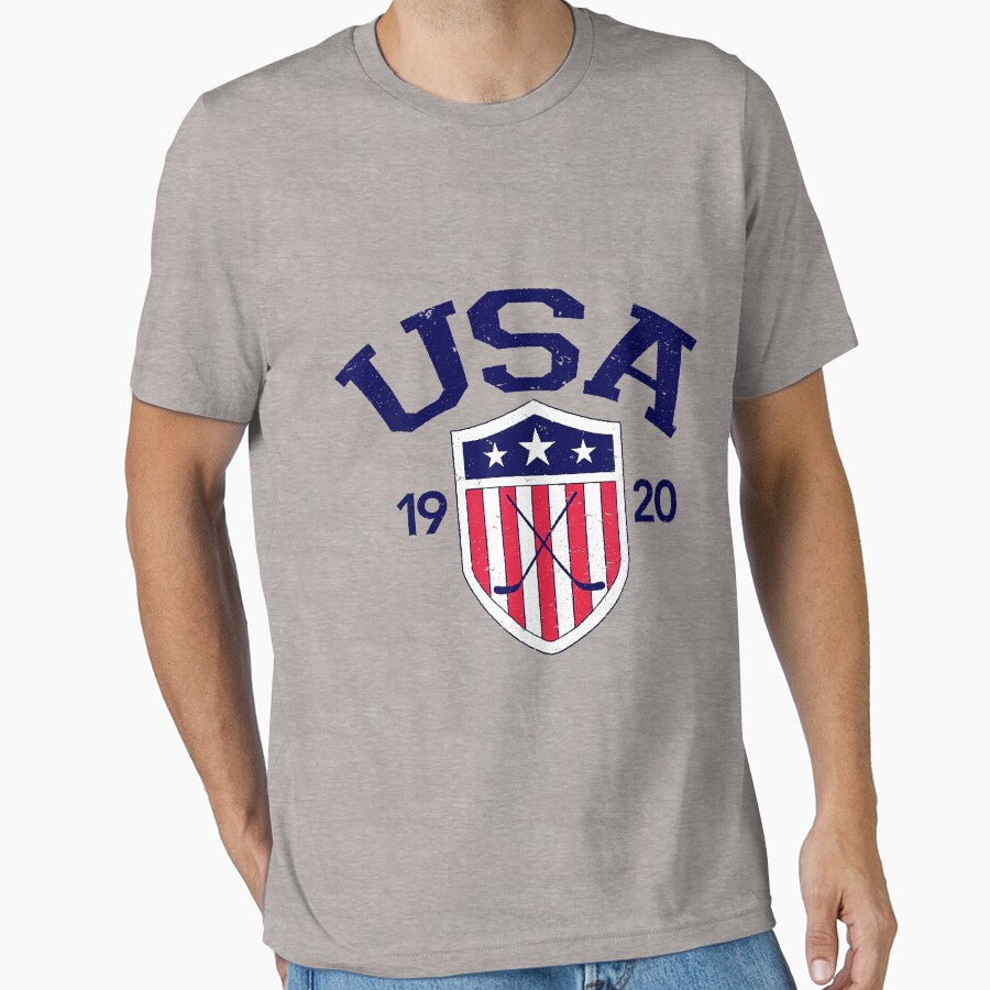 Vintage USA Hockey by LaurieDNorman