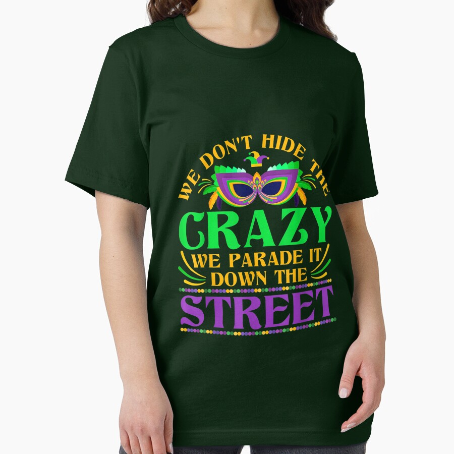 Funny Carnival Celebration Gift Idea Mardi Gras T-Shirt by zedbubblez