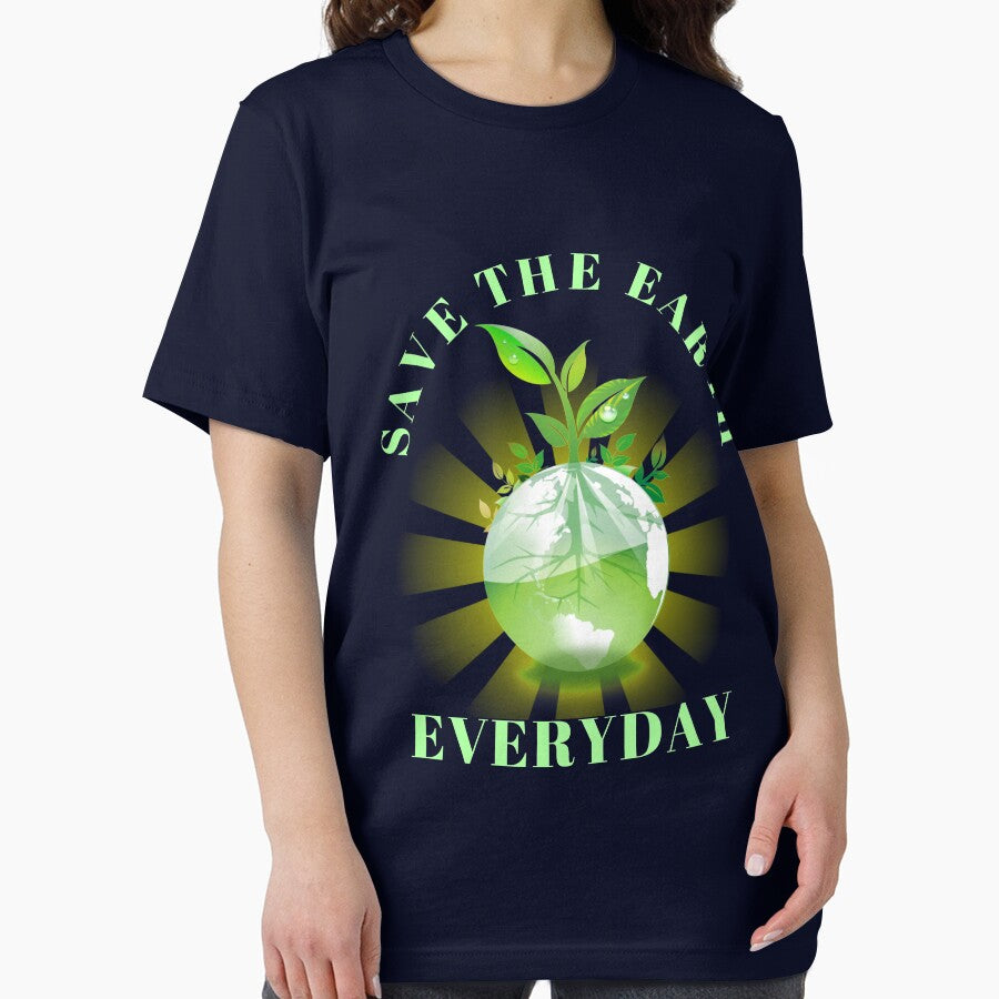 Save The Earth Everyday Ecology Environment Plant Lover Tee by Klimentina