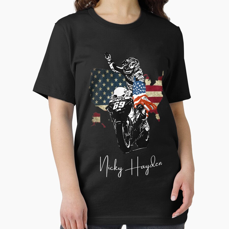 Nicky Hayden Victory American Flag Map by StencilMenace