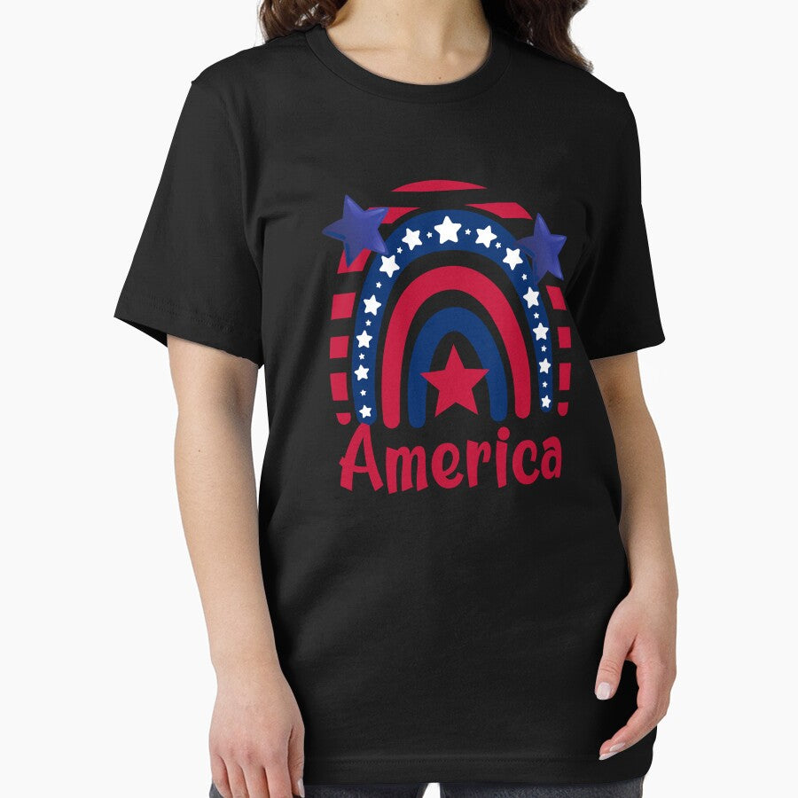 America Rainbow 4th of July by HappyLifeCreate