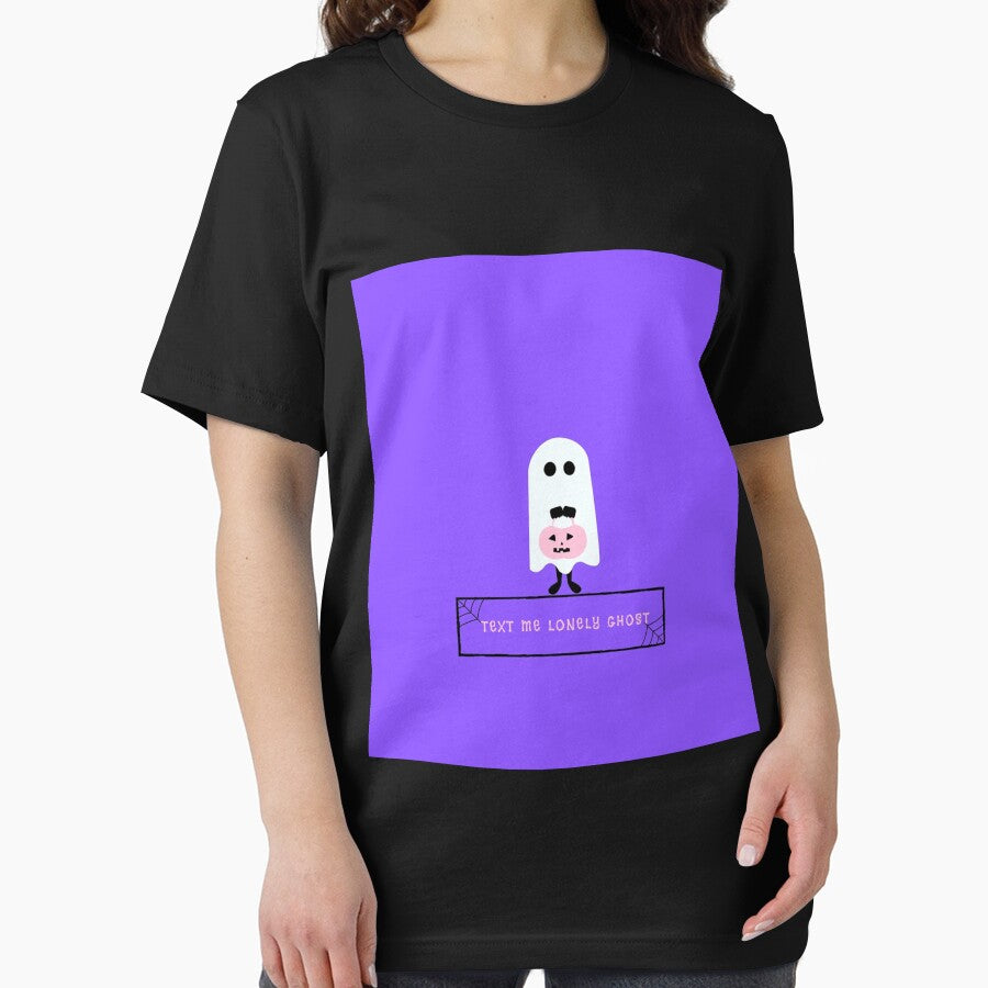 Text Me Lonely Ghost Sleeveless Top by christinesp1