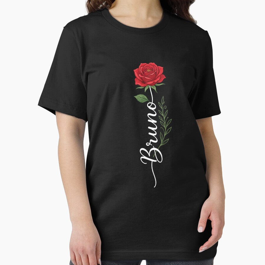 Bruno Rose Personalized Flower Name Gift by SofenArt