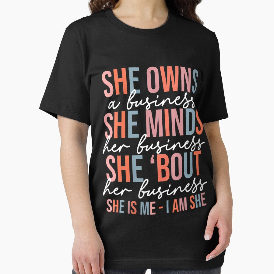 Womens She Owns A Business She Minds Her Business Small Business by FelixPadilla