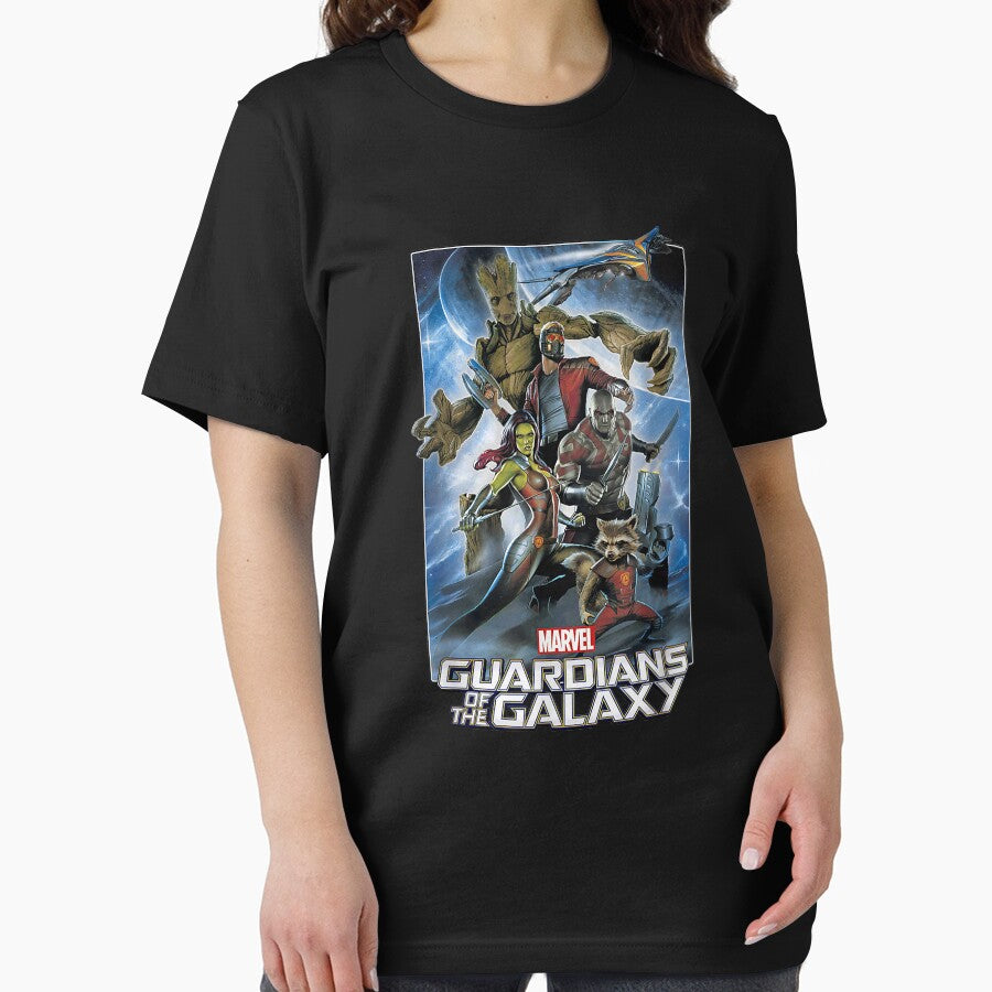of the Galaxy Group Poster Graphic T-Shirt by BuddeQuartz