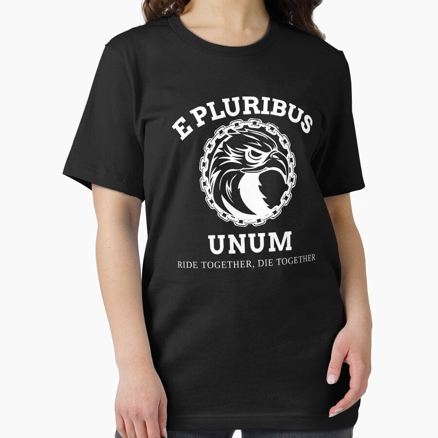 American Patriot E Pluribus Unum Bald Eagle Ride Together print by jakehughes2015