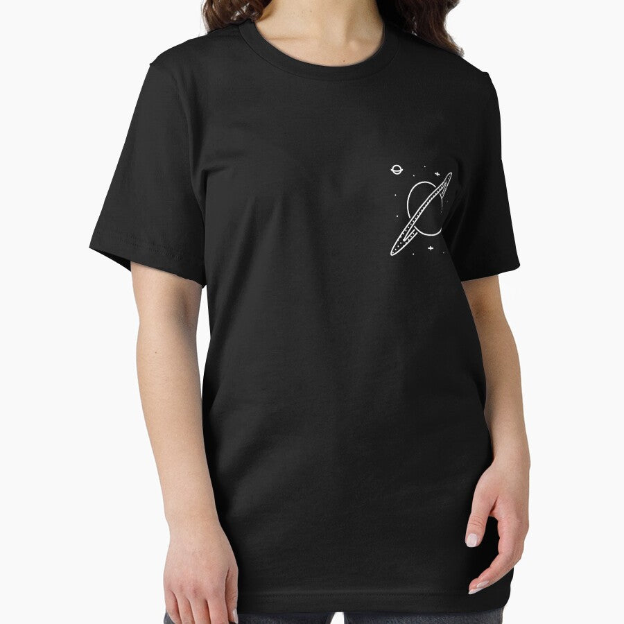 Planet Pocket T-Shirt - Saturn Planet by BWAYZ