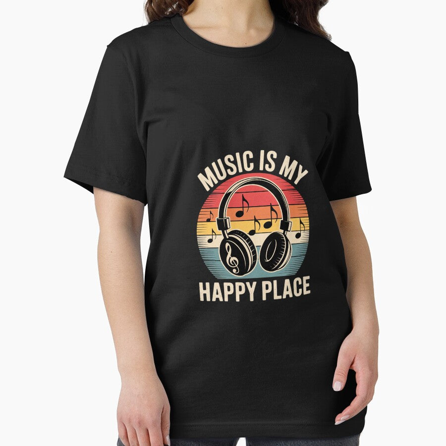 Music Is My Happy Place Musician Outfit EDM Music Lovers DJ by MicanCuteStore