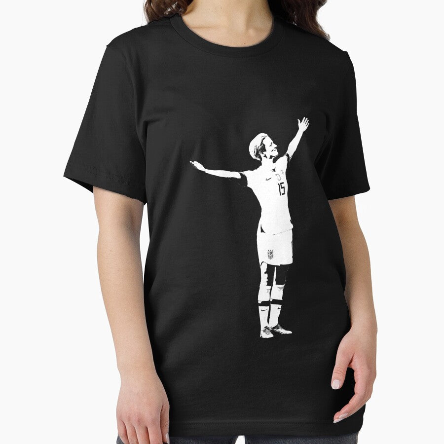 Megan Rapinoe The Victory Pose  White Stencil by escapepitch