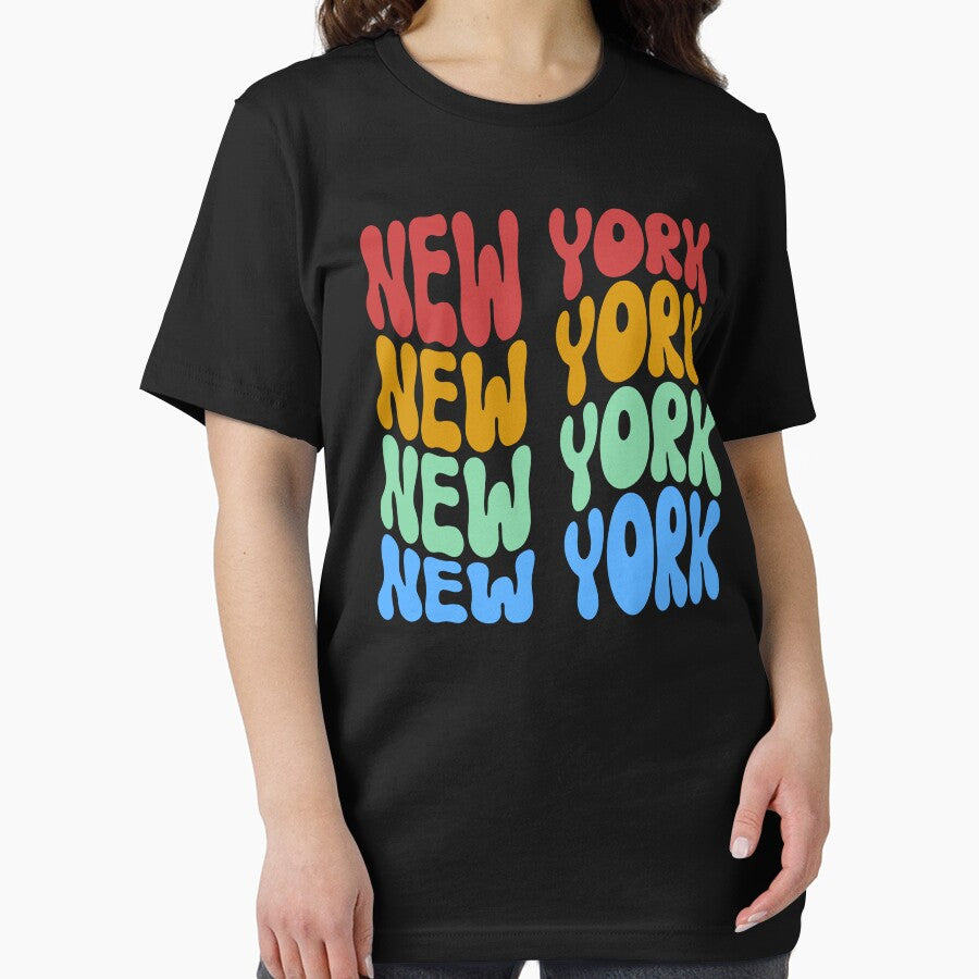 Retro New York Text Usa State by TheCatmeow2000