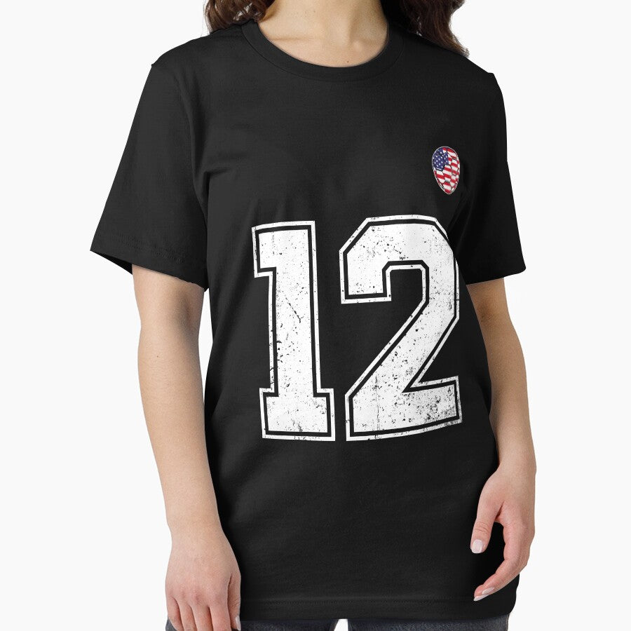 Soccer player Jersey number 12 Usa Fans by RoyesButler