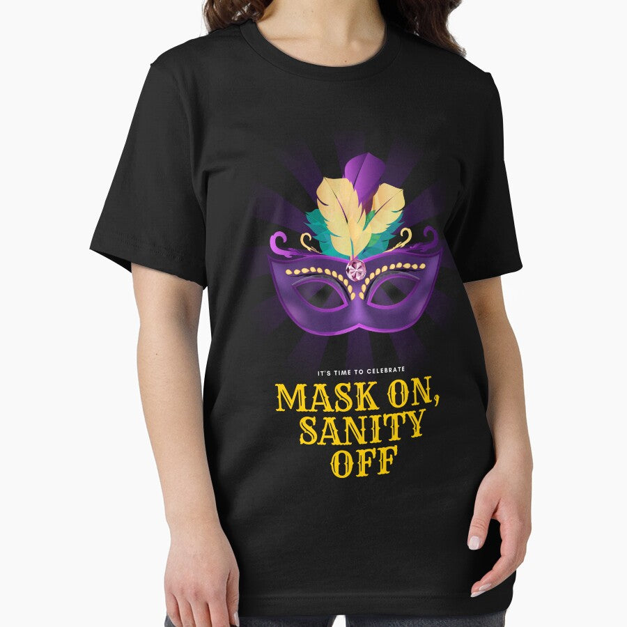 Let the Good Times Roll with this Mask On Sanity Off Mardi Gras by MotivaChic