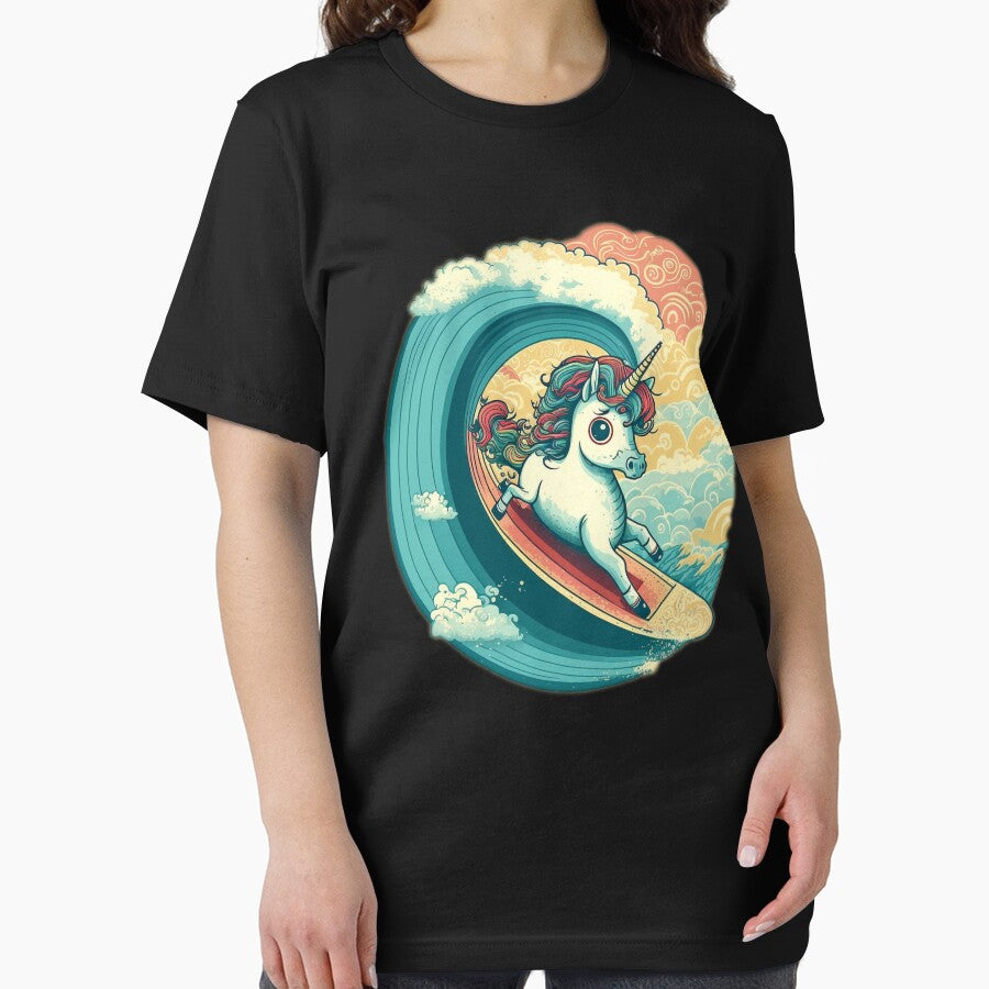Cute Colorful Surfing Unicorn - Vivid Colors Kid Design by Top Seller ⭐⭐⭐⭐⭐ 5/5