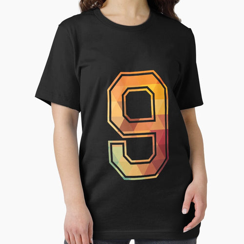 9 Lucky Number Sports Team Low Poly Year Age 9th Birthday by Best Tees