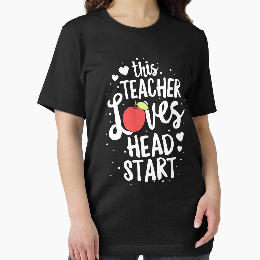 This Teacher Loves Head Start T-Shirt Early Education Gift by 14thFloor