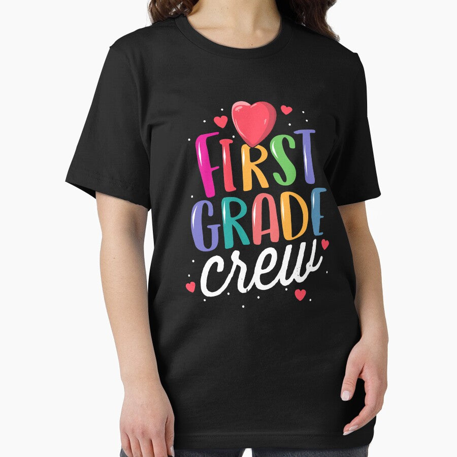 First Grade Crew Back to School Teacher T-Shirt 1st Team by 14thFloor