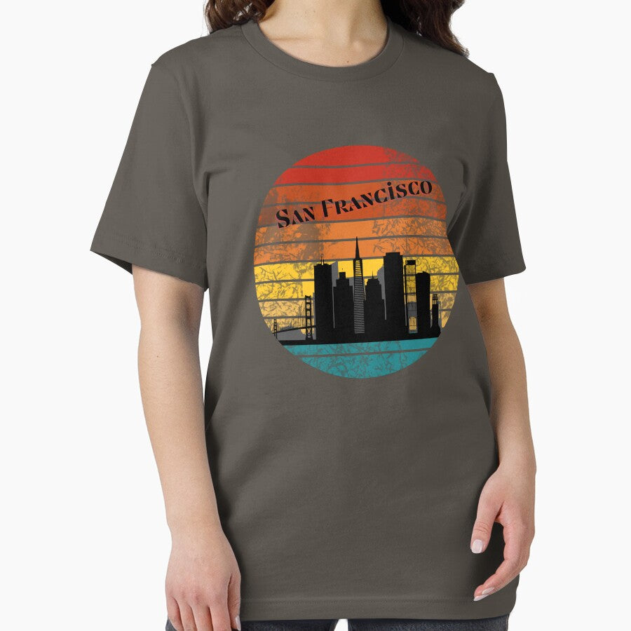 San Francisco, NYC Retro Sunset w/ Skyline by StudioFourty2