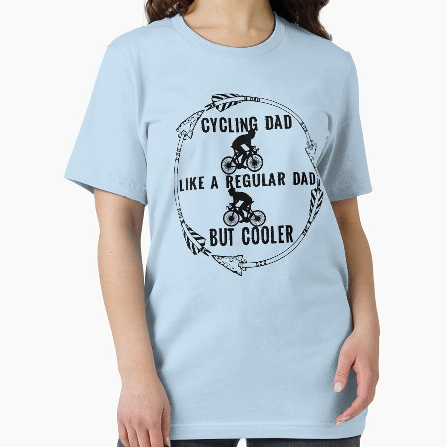 Cycling dad like a regular dad but cooler: Funny Father's day Gift Idea. by cutitoutsir
