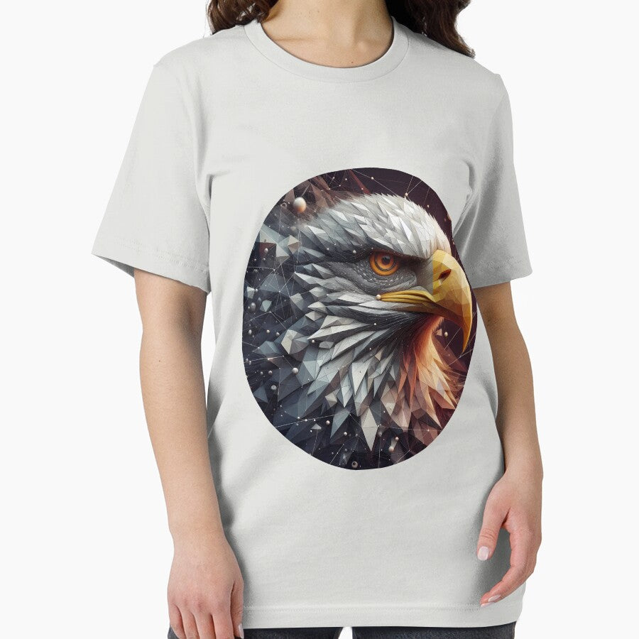 Eagle with geometric elements by Toms Tee