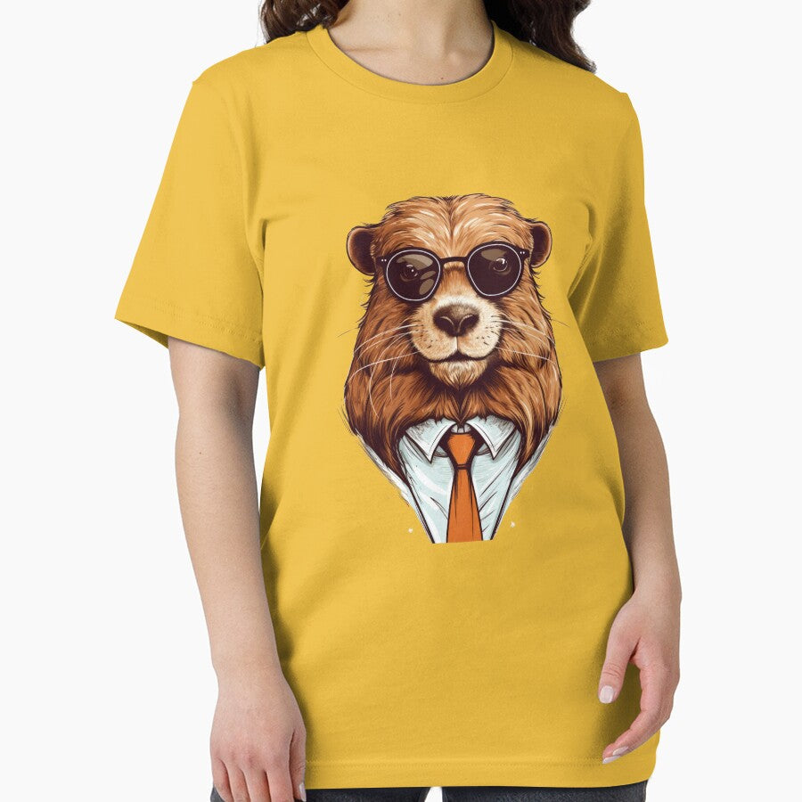 Bieber with a tie by Toms Tee