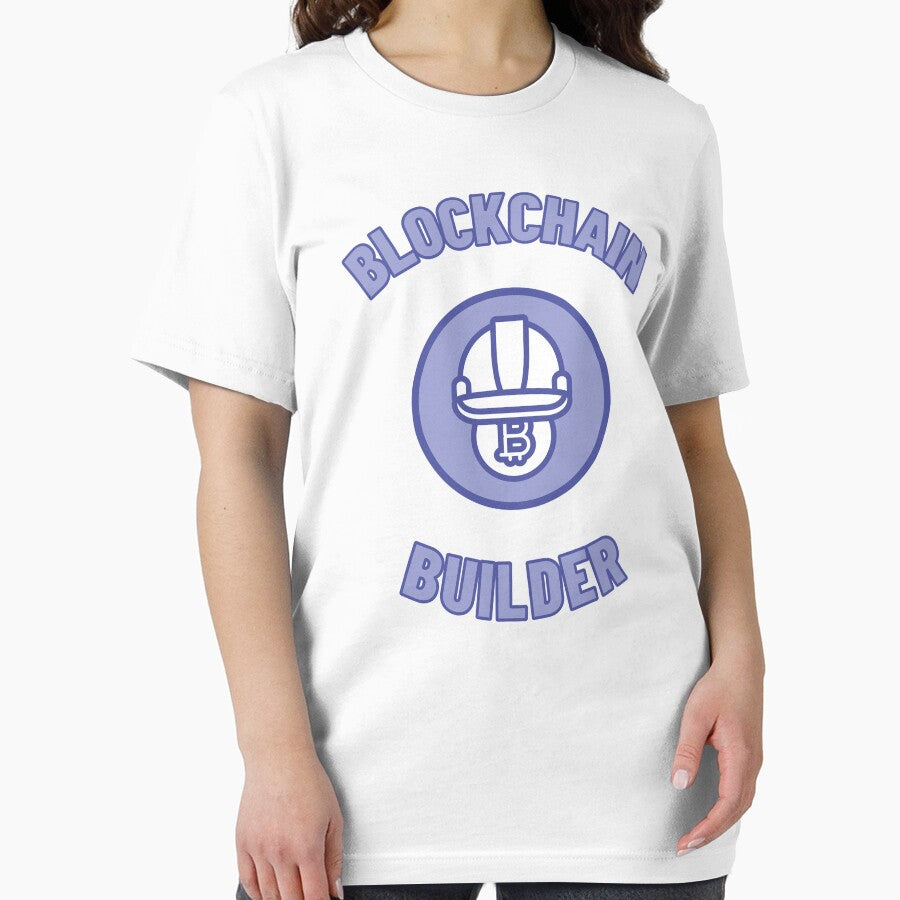 Blockchain Builder LOGO BLUE Crypto bull run Bitcoin btc eth blockchain money cash assets by to-esu